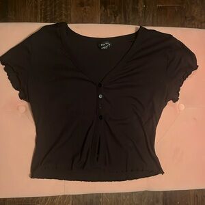 Button Up Crop Top!